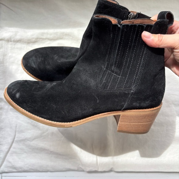Paul green Sante Zip Up Western Suede Ankle Boots Sz 5.5/US8 - Picture 4 of 6